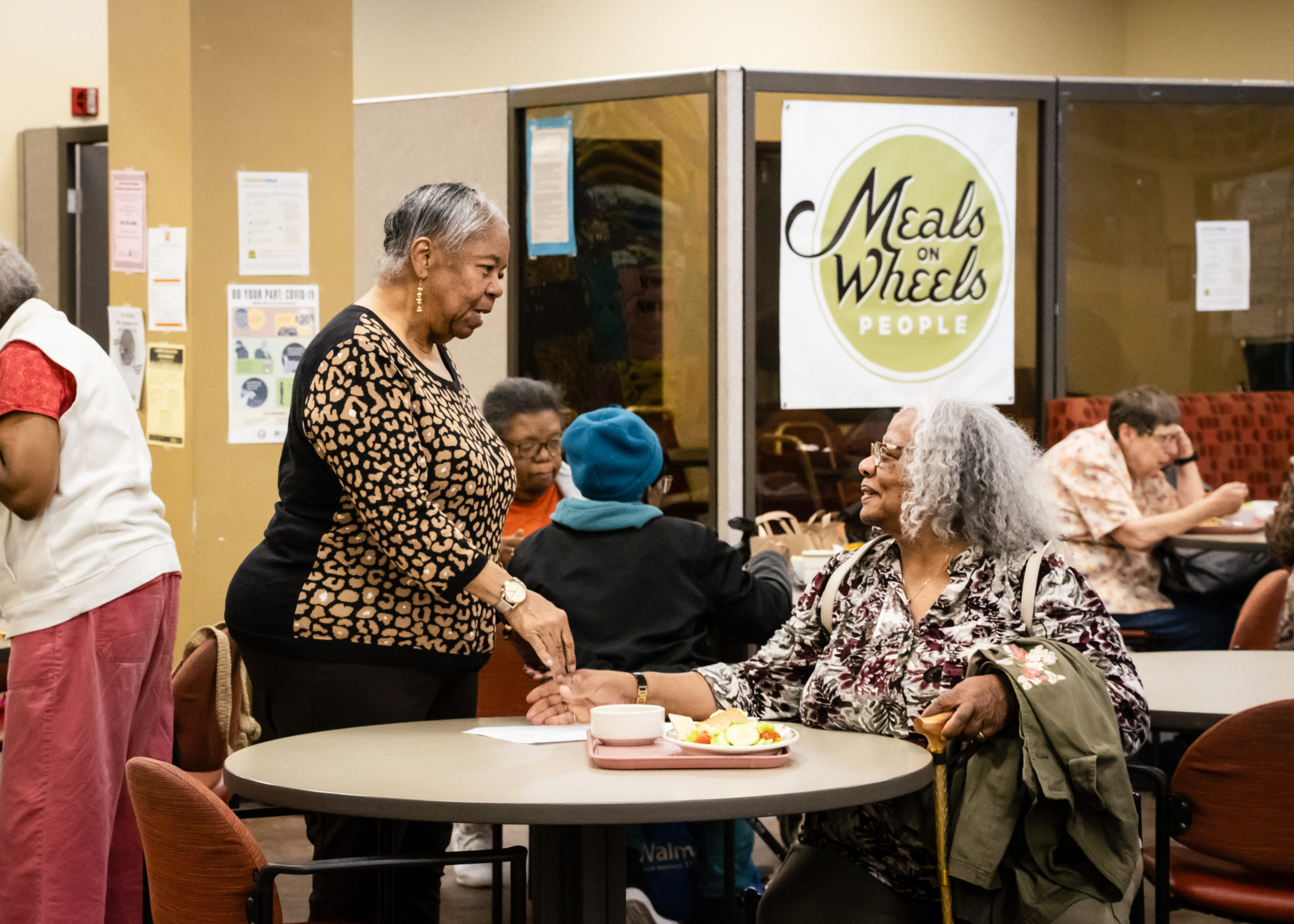 Diners connect at Meals on Wheels People's MLK Center during congregate lunch